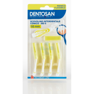 dentosan scovolini 1,6 mm giallo conico bugiardino cod: 970211189 