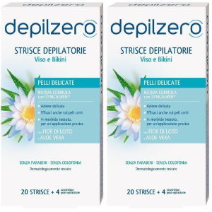 Compra Online depilzero strisce viso e bikini 20 pezzi 2x20 st e Trova il miglior prezzo