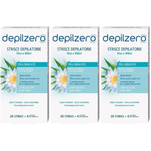 Compra Online depilzero strisce viso e bikini 20 pezzi 3x20 st e Trova il miglior prezzo