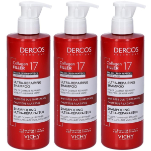 Compra Online dercos collagen 17 filler shampoo ultra-riparatore 3x400 ml e Trova il miglior prezzo
