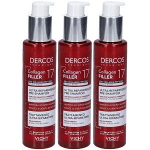 Compra Online dercos collagen peptide 17 trattamento capelli ultra riparatore 3x150 e Trova il miglior prezzo