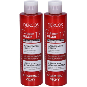 Compra Online dercos shampoo ultra- riparatore collagen 17 filler 2x200 ml e Trova il miglior prezzo