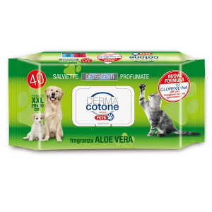 Dermacotone salviettine pet aloe 40 pezzi
