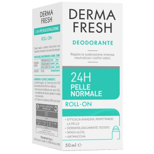 Compra Online dermafresh deodorante 24 ore per pelle normale roll on - freschezza e protezione da cattivi odori - 50 ml e Trova il miglior prezzo