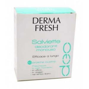 dermafresh pelle sensibile 10 salviette bugiardino cod: 935688996 