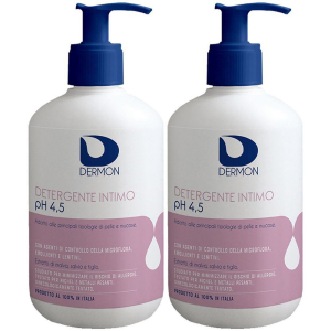 Compra Online dermon detergente intimo ph 4,5 set da 2 2x500 ml sapone liquido e Trova il miglior prezzo