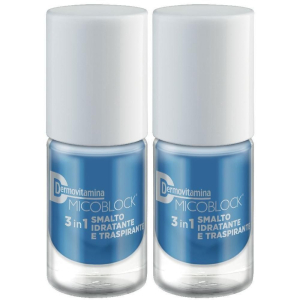 Compra Online dermovitamina micoblock® 3 in 1 smalto idratante e traspirante blu 2x5 e Trova il miglior prezzo