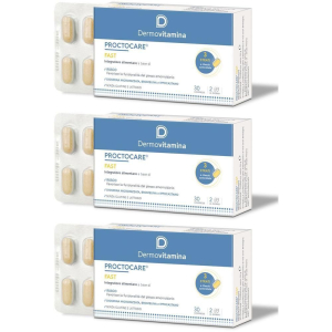 Compra Online Dermovitamina Proctocare Fast Integratore per Emorroidi 3x30 Pezzi Compre e Trova il miglior prezzo