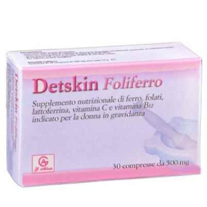 detskin foliferro 30 compresse - integratore bugiardino cod: 904567157 