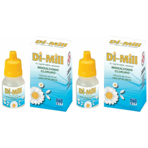 Compra Online di-mill 0,1 mg/ml collirio, soluzione set da 2 2x10 ml gocce oftalmich e Trova il miglior prezzo