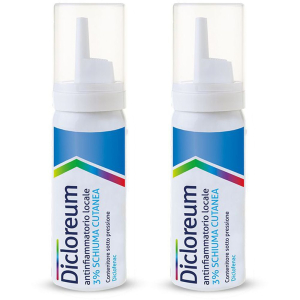 Compra Online dicloreum® antinfiammatorio locale 3% schiuma cutanea set da 2 2x50 g e Trova il miglior prezzo