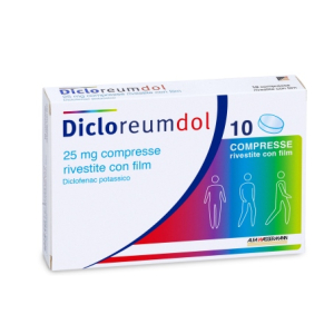 dicloreum dol 10 compresse rivestite 25 mg bugiardino cod: 041735010 
