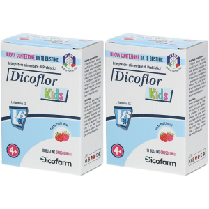 Compra Online dicofarm dicoflor kids set da 2 2x18 g polvere per soluzione orale e Trova il miglior prezzo