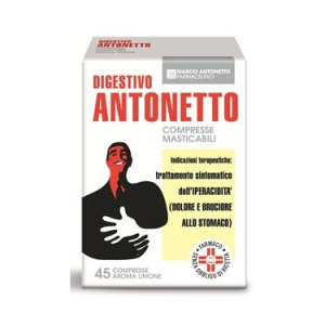 digestivo antonetto*45cpr lim bugiardino cod: 015045038 