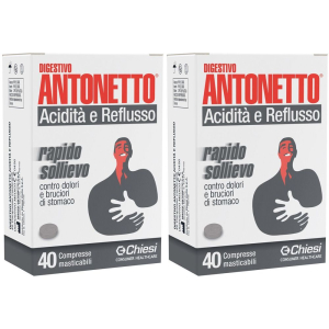 Compra Online digestivo antonetto® acidità e reflusso compresse set da 2 2x40 pz com e Trova il miglior prezzo