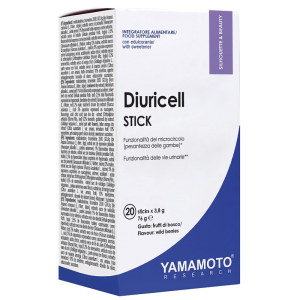 Diuricell frutti di bosco integratore per il drenaggio dei liquidi corporei la funzionalità microcircolo e delle vie urinarie 20 stick