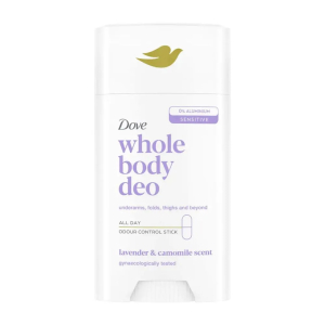 Dove whole body deo deodorante corpo stick lavanda e camomilla, 75ml