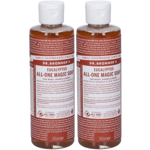 Compra Online Dr. bronner’s sapone liquido 18-in-1 all'eucalypto 240 ml 2x240 e Trova il miglior prezzo