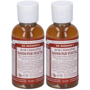 Compra Online Dr. bronner’s sapone liquido 18-in-1 all'eucalypto 60 ml 2x60 e Trova il miglior prezzo