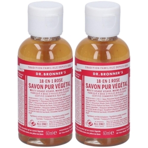 Compra Online Dr. bronner’s sapone liquido 18-in-1 alla rosa 60 ml 2x60 e Trova il miglior prezzo