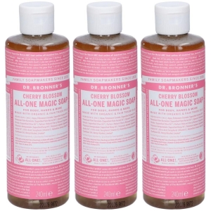 Compra Online Dr. bronner’s sapone liquido 18-in-1 cherry blossom 240 ml 3x240 e Trova il miglior prezzo