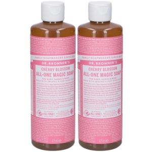 Compra Online Dr. bronner’s sapone liquido 18-in-1 cherry blossom 475 ml 2x475 e Trova il miglior prezzo