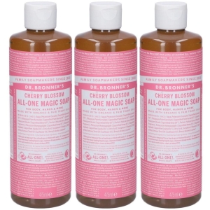 Compra Online Dr. bronner’s sapone liquido 18-in-1 cherry blossom 475 ml 3x475 e Trova il miglior prezzo