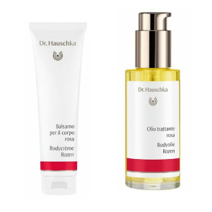 Compra Online dr. hauschka balsamo per il corpo rosa + olio trattante 1 pz set e Trova il miglior prezzo