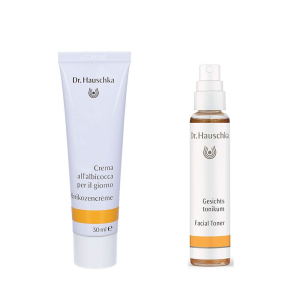Compra Online dr. hauschka crema giorno albicocca + lozione tonificante 1 pz set e Trova il miglior prezzo