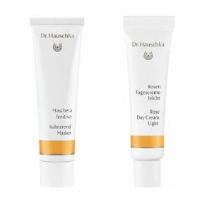 Compra Online dr. hauschka maschera lenitiva + crema alla rosa light giorno 1 pz set e Trova il miglior prezzo