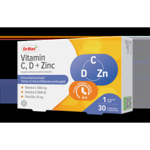 Dr.max vitamin c, d, zn 30 compresse