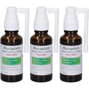Compra Online dr.theiss mucoplant spray per la tosse voce aktiv 3x30 ml spray orale e Trova il miglior prezzo