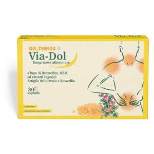 Dr.theiss via-dol integratore con artiglio del diavolo per i dolori 30 capsule