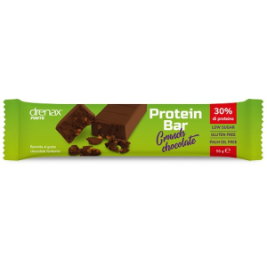 Compra Online drenax forte crunch chocolate barretta proteica al gusto di cioccolato fondente 55 grammi e Trova il miglior prezzo