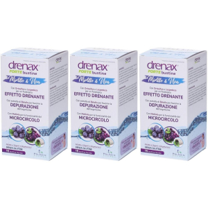 Compra Online drenax forte mirtillo e uva 15 bustine 3x15x15 ml bustina e Trova il miglior prezzo