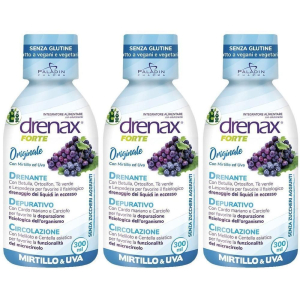 Compra Online drenax forte originale con mirtillo e uva 300 ml 3x300 ml soluzione or e Trova il miglior prezzo