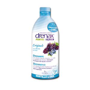 drenax forte plus mirtillo e uva 750 ml bugiardino cod: 971308578 