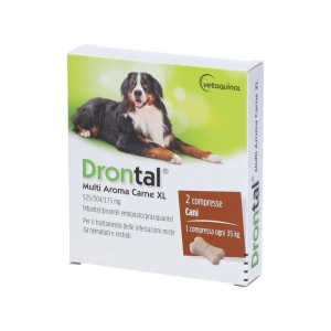 Drontal multi aroma carne xl 525/504/175 mg compresse per cani