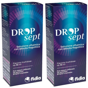 Compra Online dropsept soluzione oftalmica set da 2 2x10 ml gocce oftalmiche e Trova il miglior prezzo