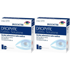 Compra Online dropyal® collirio set da 2 2x20x0,65 ml pipette monodose e Trova il miglior prezzo