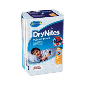 drynites doppio pacco boy 3-5 anni 16 pezzi bugiardino cod: 970257895 