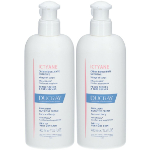 Compra Online ducray ictyane crema emolliente nutritiva set da 2 2x400 ml e Trova il miglior prezzo