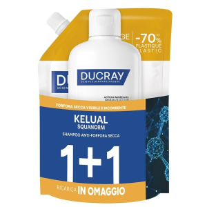 Compra Online ducray - kelual squanorm shampoo anti-forfora secca + ricarica omaggio confezione 400 ml e Trova il miglior prezzo