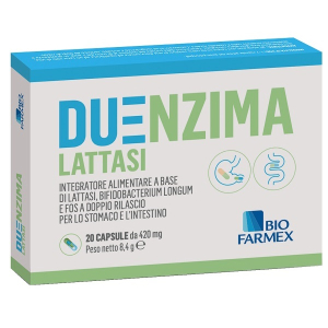 Compra Online duenzima lattasi integratore per la digestione del lattosio 20 capsule e Trova il miglior prezzo