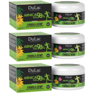 Compra Online dulac arnica gel 98% formula hemp 3x300 ml e Trova il miglior prezzo