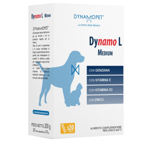 Compra Online dynamo l medium mangime complementare per vitalità ed energia del cane medio 20 stick da 10 grammi e Trova il miglior prezzo