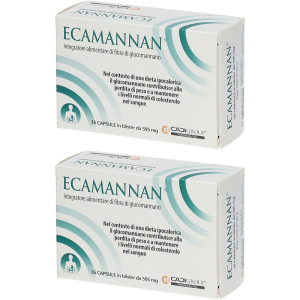 Acquista Online ecamannan® integratore alimentare set da 2 2x36 pz capsule e Cerca l'offerta più bassa