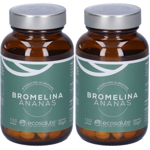 Acquista Online ecosalute bromelina ananas set da 2 2x100 pz compresse e Cerca l'offerta più bassa