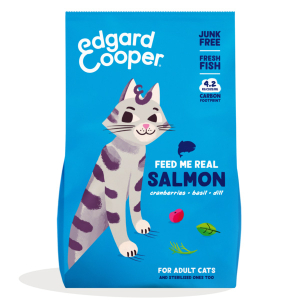 Edgard&cooper feed me real salmone gatti adulti 2000 g mangime