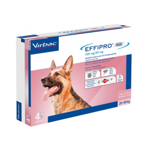 effipro duo spot-on 4 pipette 20-40 kg cani bugiardino cod: 104825106 